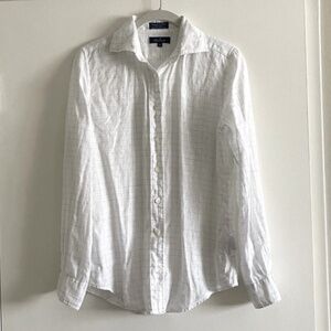 Faconnable Button Up White Shirt Size XS